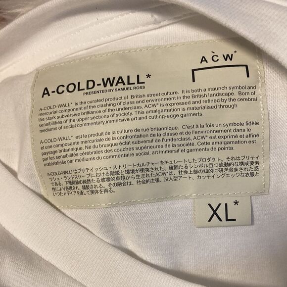 NWT - A-Cold-Wall* Essential Logo Tee sz XL MSRP $210 - Picture 9 of 10